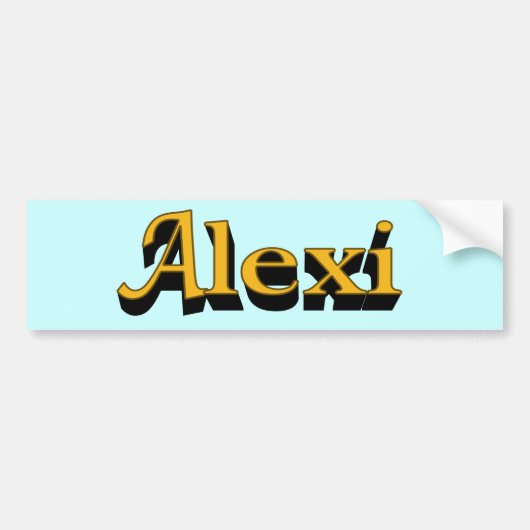 Alexi バンパーステッカー (正面)