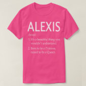 Alexis名ギフト Tシャツ (デザイン正面)