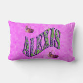 Alexis ネームロゴ ランバークッション (裏面)