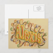 Alexis – 名刺 ポストカード (正面/裏面)