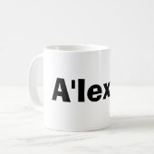 A'lexusのマグ コーヒーマグカップ (正面左)