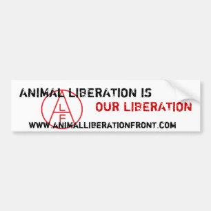 ALFの動物の解放は私達の解放です バンパーステッカー