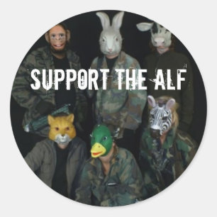 ALFを支えて下さい ラウンドシール