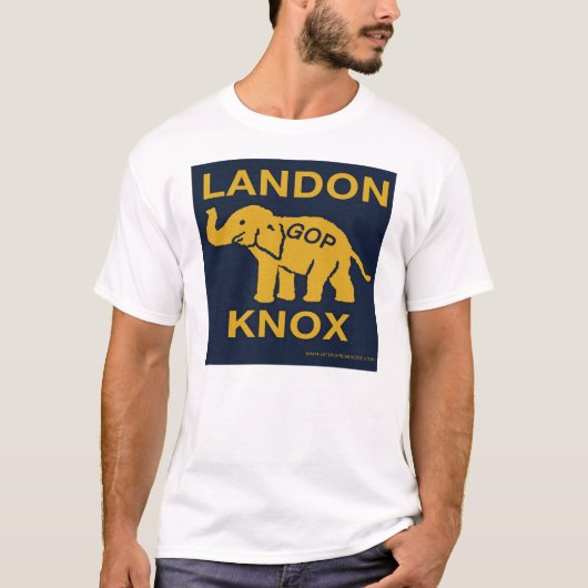 Alf LandonおよびフランクリンKnox Tシャツ (正面)