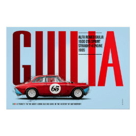 Alfa Giulia 1600 Tribute ポスター
