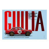 Alfa Giulia 2000 Tribute ポスター (正面)