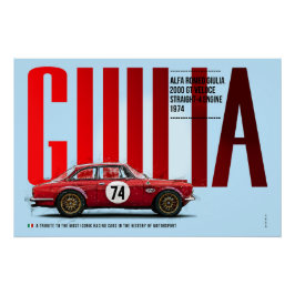 Alfa Giulia 2000 Tribute ポスター