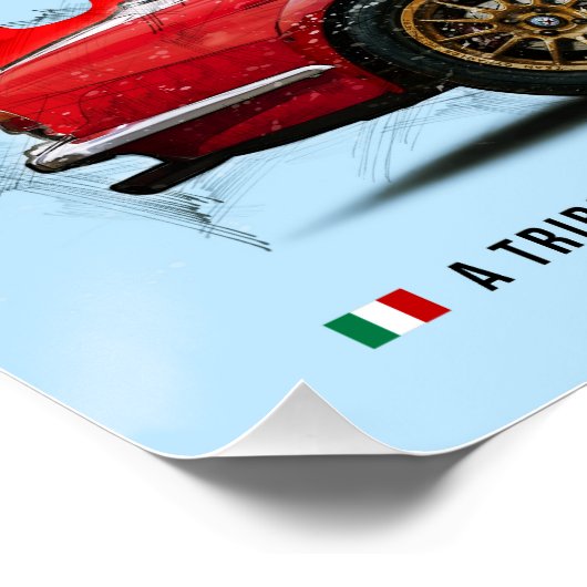 Alfa Giulia 2000 Tribute ポスター (コーナー)