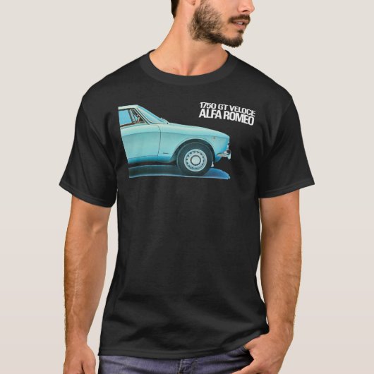 ALFA ROMEO 1750 GT VELOCE BERTONE Classic T-Shirt Tシャツ (正面)