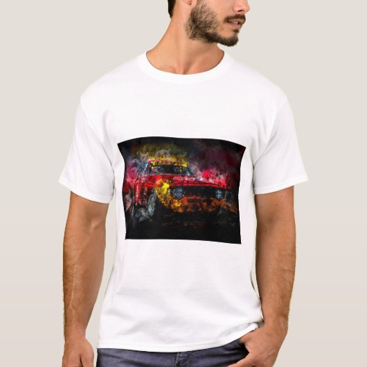Alfa Romeo Giulia 1600 GTA Night Tシャツ (正面)