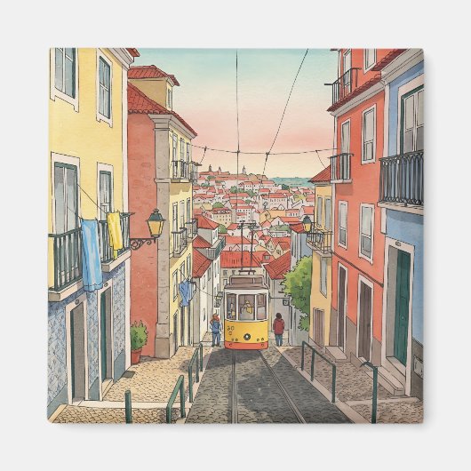 Alfama - Lisboa - Portugal マグネット (正面)