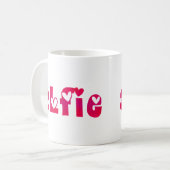 Alfieのハート コーヒーマグカップ (正面左)