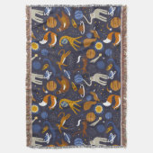 Alfombra de la colección Animals Outer Space スローブランケット (正面縦)