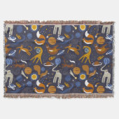 Alfombra de la colección Animals Outer Space スローブランケット (正面)
