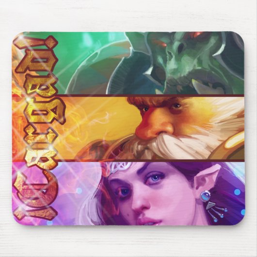 Alfombrilla banners fantasía Cargad マウスパッド (正面)