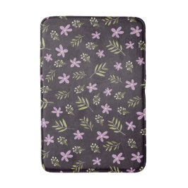 Alfombrilla de baño Violetas y flores silvestres バスマット