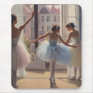 Alfombrilla de rató Bailarinas frente a la ventana マウスパッド