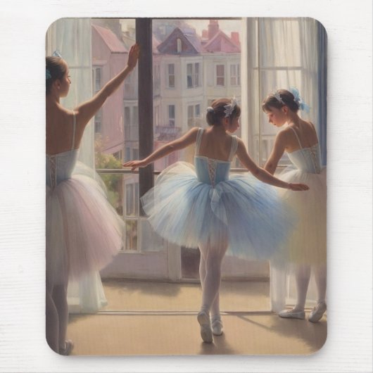 Alfombrilla de rató Bailarinas frente a la ventana マウスパッド (正面)