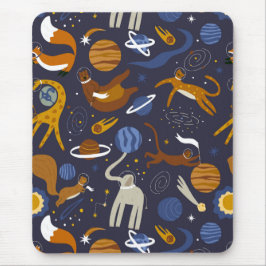 Alfombrilla de ratón colección Animals Outer Space マウスパッド