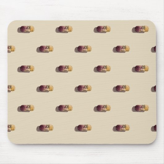 Alfombrilla de ratón con acuarela de corchos マウスパッド (正面)