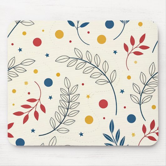 Alfombrilla para ratón diseño floral マウスパッド (正面)