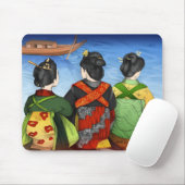 Alfombrilla Tres Geishas Kimonos マウスパッド (マウス)