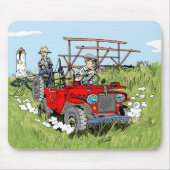 Alfombrilla Willys jeep CJ2A マウスパッド (正面)