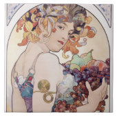 Alfons Maria Mucha , “ Fruit ” タイル (正面)