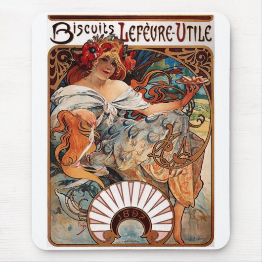 Alfons Mucha マウスパッド (正面)