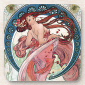 Alfons Mucha 1898 Dance コースター (正面)