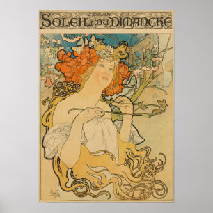 Alfons Mucha -  Art Nouveau Poster ポスター