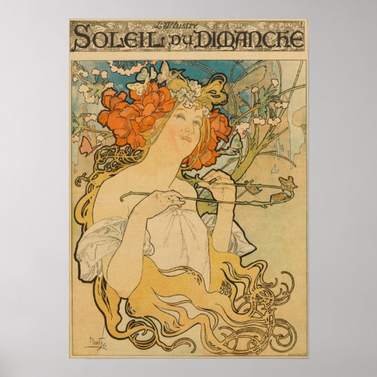 Alfons Mucha - Art Nouveau Poster ポスター (正面)