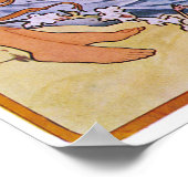 Alfons Mucha ~ The four seasons Poster ポスター (角)