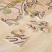 Alfonse Mucha Art Nouveau Peonies ジグソーパズル (側面)