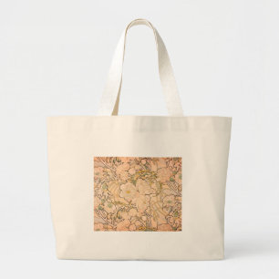 Alfonse Mucha Art Nouveau Peonies ラージトートバッグ