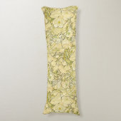 Alfonse Mucha Art Nouveau Peonies Botanical Art ボディピロー (正面縦)