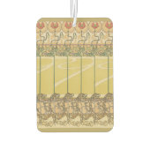 Alfonse Mucha Poppies Art Nouveau Floral Wallpaper カーエアーフレッシュナー (裏面)