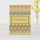 Alfonse Mucha Poppies Art Nouveau Floral Wallpaper カード (黄色い花)