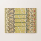 Alfonse Mucha Poppies Art Nouveau Floral Wallpaper ジグソーパズル (横)
