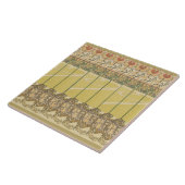 Alfonse Mucha Poppies Art Nouveau Floral Wallpaper タイル (側面)