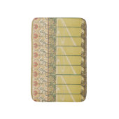 Alfonse Mucha Poppies Art Nouveau Floral Wallpaper バスマット (正面縦)