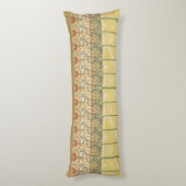 Alfonse Mucha Poppies Art Nouveau Floral Wallpaper ボディピロー (裏面 (縦))