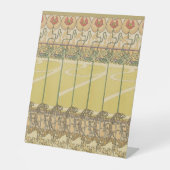 Alfonse Mucha Poppies Art Nouveau Floral Wallpaper 台座サイン (正面)