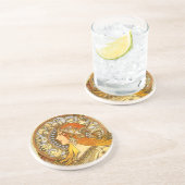 Alfonse Mucha Zodiac Art Nouveau Woman コースター (側面)