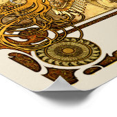 Alfonse Mucha Zodiac Art Nouveau Woman ポスター (角)