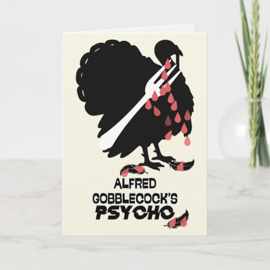 Alfred Gobblecock’s Psycho Funny Thanksgiving シーズンカード (正面)