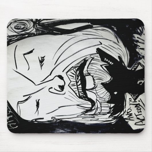 Alfred Hitchcock Mousepad by J. Gatsby Original  マウスパッド (正面)