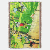 Alfred Mainzer cats登山とリンゴの木 スローブランケット (正面縦)