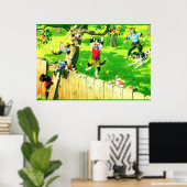 Alfred Mainzer cats登山とリンゴの木 ポスター (ホームオフィス)