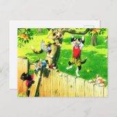 Alfred Mainzer cats登山とリンゴの木 ポストカード (正面/裏面)